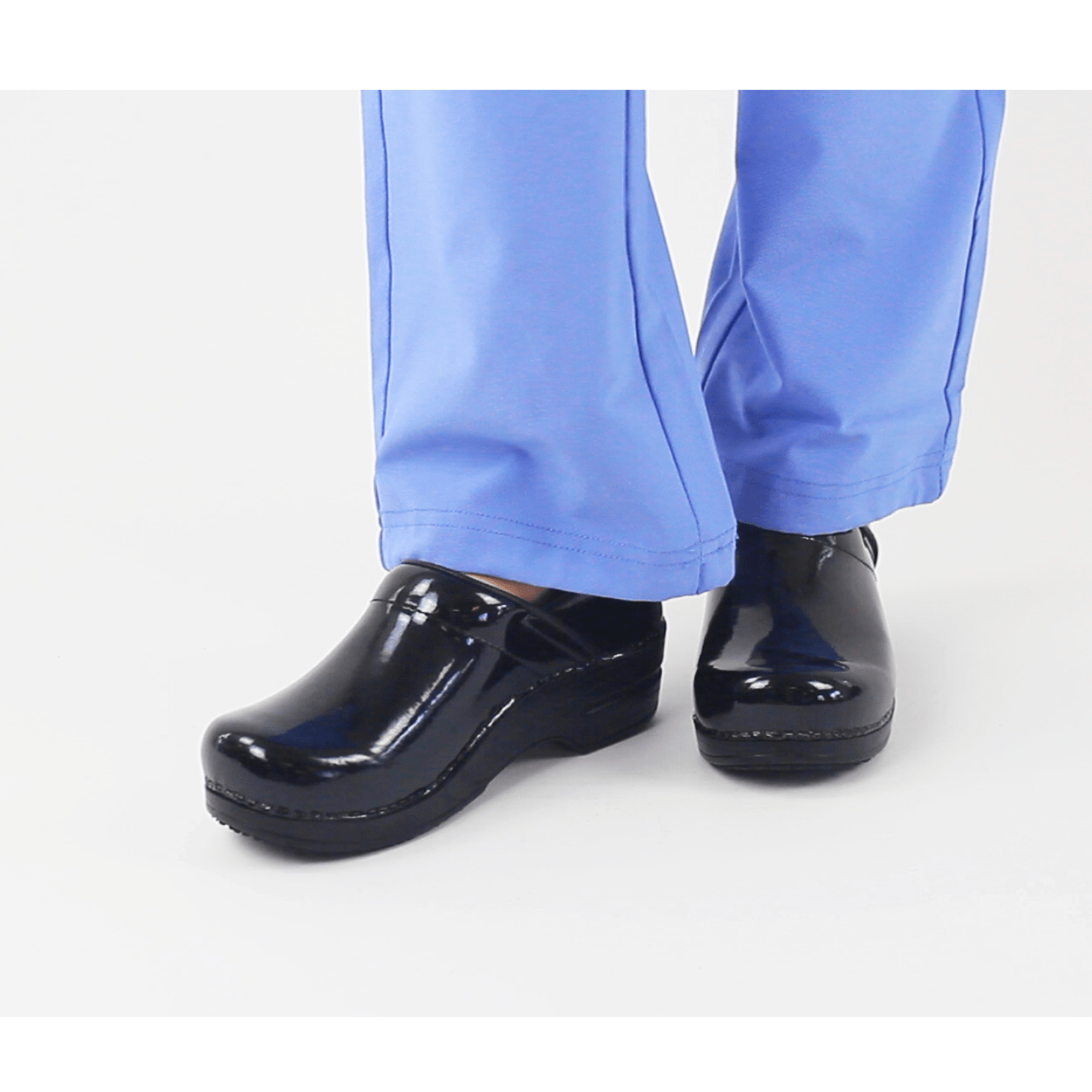 Sanita patent cheap leather clogs