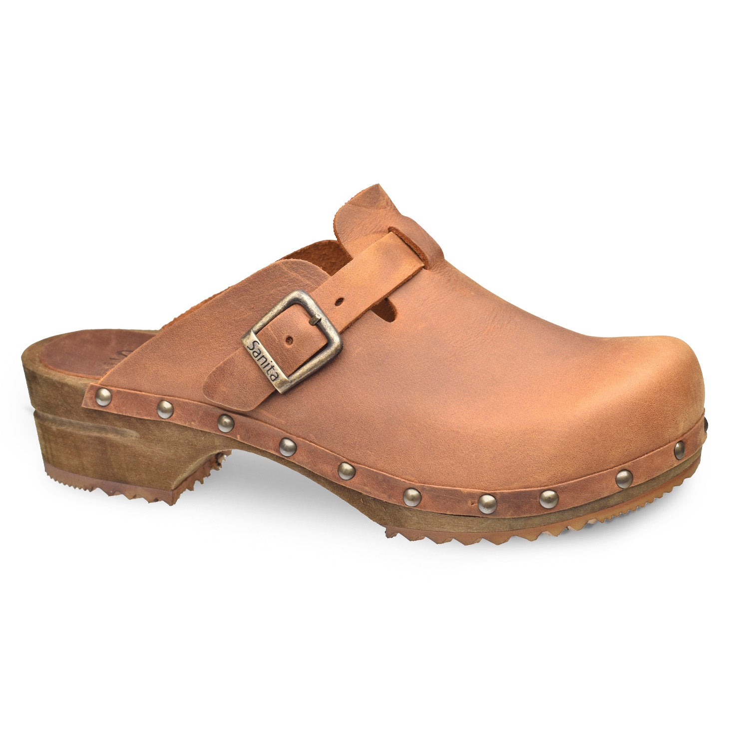 Kristel Women's Wood Clog in Chestnut