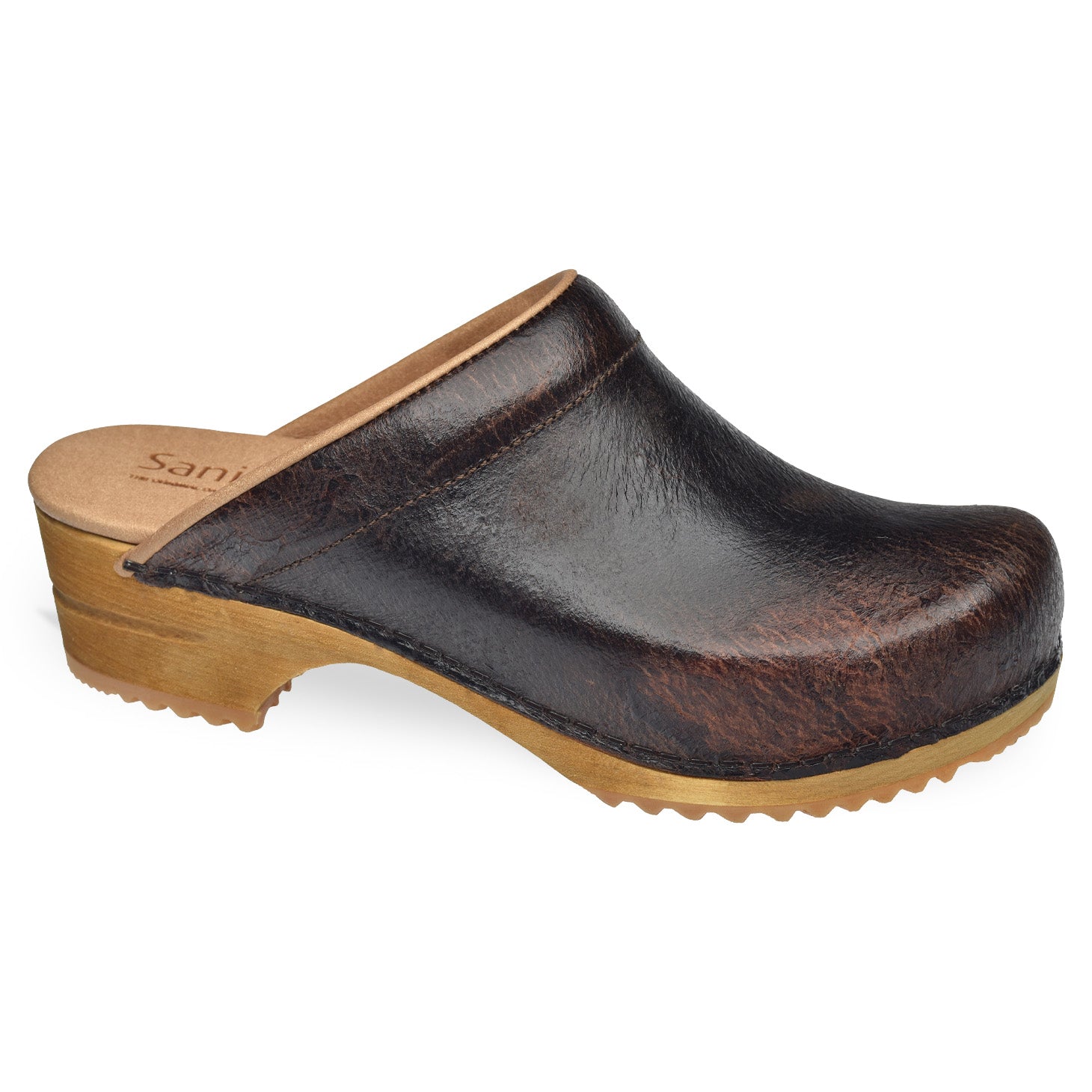 Melissa Women's Wood Clog in Antique Brown