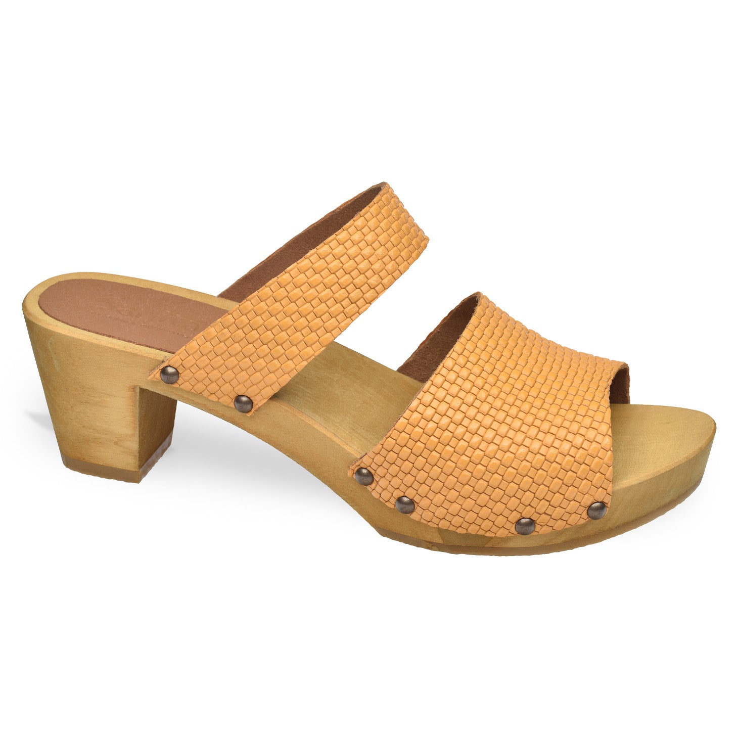 Vibe Flex Women's Wood Sandal in Yellow