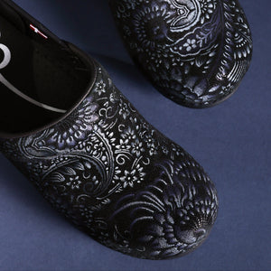 Boteh Women&#39;s Clog in Blue Paisley