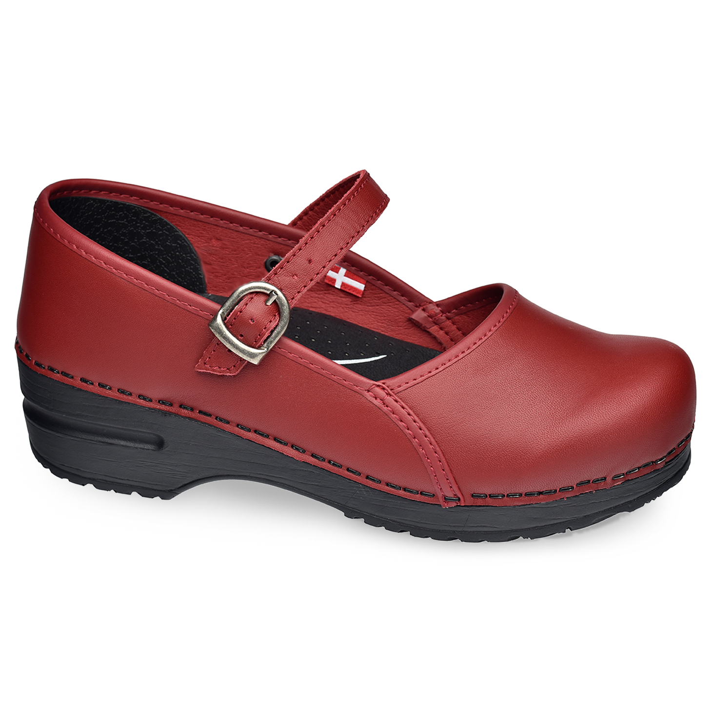 Sanita Clare Women's Clog in Red Closed Back Clog