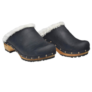 Sanita Hese Women&#39;s in Black Open Back Clog