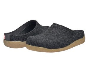 Sanita Lodge Slide Unisex in Charcoal Slipper