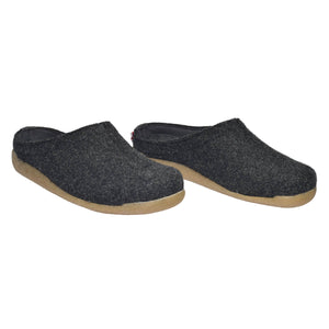 Sanita Lodge Slide Unisex in Charcoal Slipper