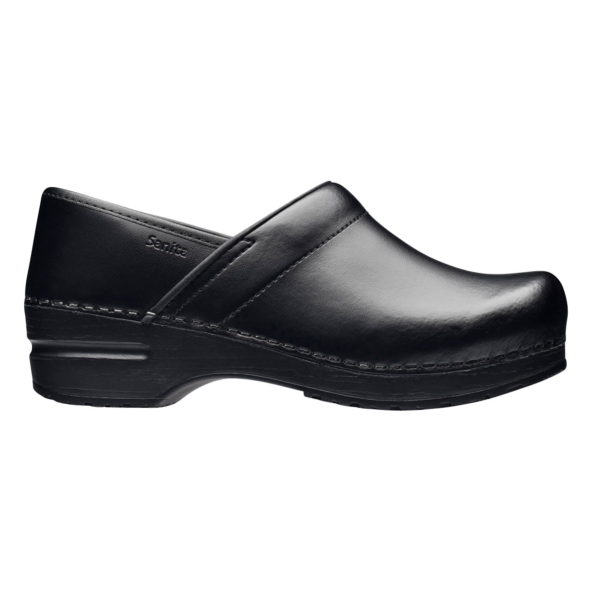 Sanita Pro. PU Men's in Black Closed Back Clog