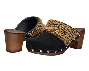 Sanita Senna Women&#39;s Mule in Black Open Back Clog