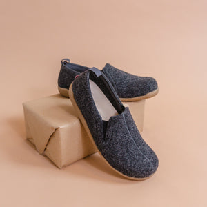 Sanita Skagen Unisex in Charcoal Slipper