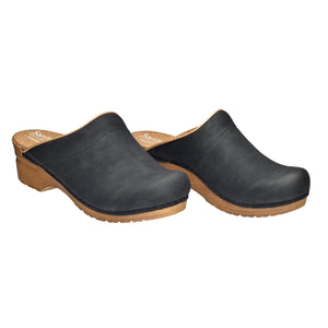 Sanita Ellis Women&#39;s in Black Open Back Clog