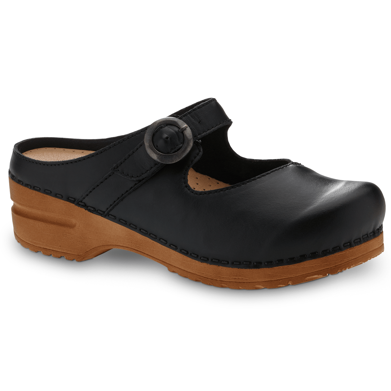 Sanita Chester Women's in Black Open Back Clog