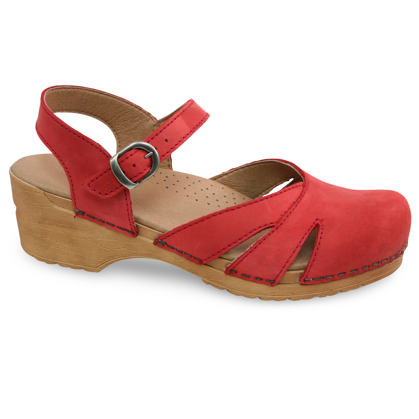 Sanita Margrethe Women's in Dark Red Sandal